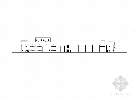 食品车间设计cad管路图资料下载-[上海]两层钢框架厂房施工图设计
