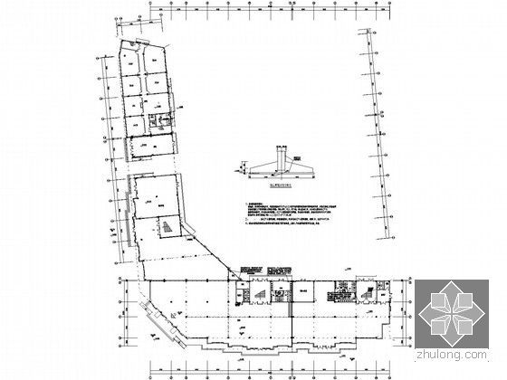 [山东]小区住宅楼及车库电气施工图纸100张（2015年设计 甲级设计院）-一层接地平面图