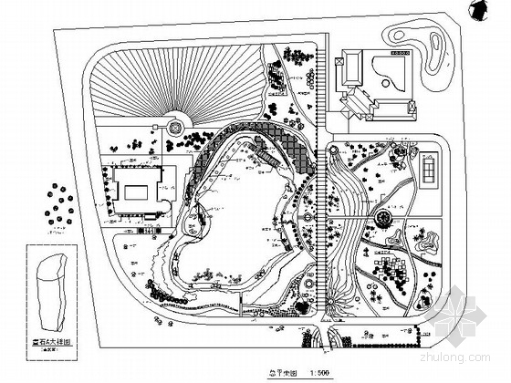 球场照明施工平面图资料下载-[重庆]办公区周边景观规划设计施工图