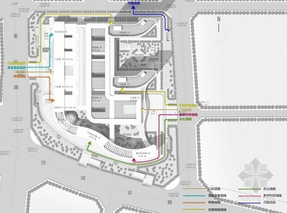 [云南]市级现代化心血管专科医院建筑设计方案文本-市级现代化心血管专科医院建筑设计分析图