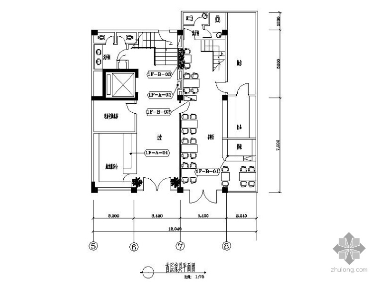 广东建筑施工图连锁酒店资料下载-[广东]某知名连锁酒店装修图