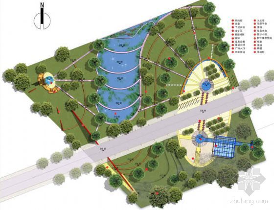 工业区景观改造案例资料下载-重庆丰都工业区入口广场景观设计