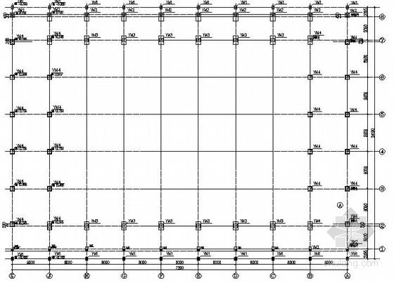 方钢管桁架结构施工图资料下载-空间钢管桁架结构施工图