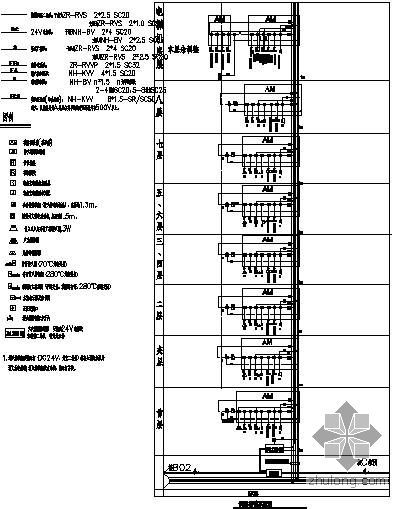 酒店消防报警系统图资料下载-某小区消防报警系统图