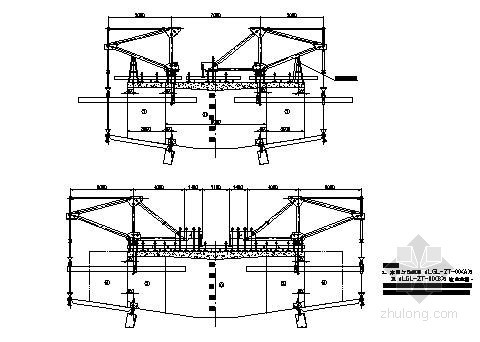 挂篮图纸CAD资料下载-(40+64+40)m连续梁桥菱形桁架挂篮计算书及CAD图纸