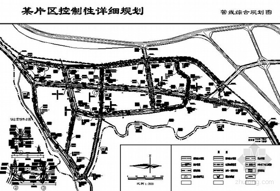 总城镇体规划图纸资料下载-某片区管线规划图纸