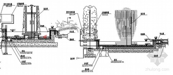 水景循环水泵系统资料下载-别墅CD水景池系统流程图
