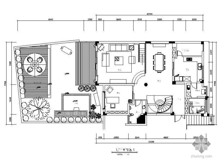 双拼别墅图纸设计图三层资料下载-三层别墅空间设计图