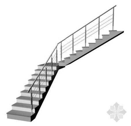 L型盖梁设计图纸资料下载-L型楼梯