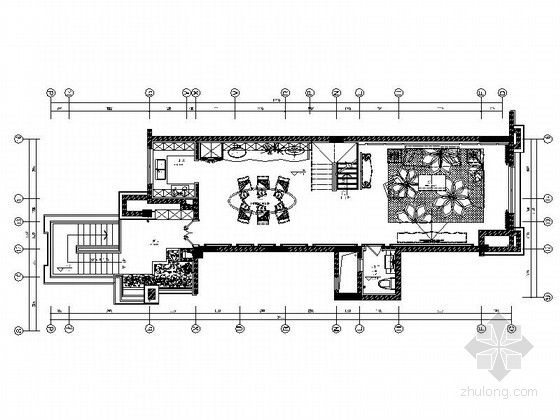 cad花园露台资料下载-[重庆]花园洋房叠拼别墅室内装修CAD施工图（含效果）