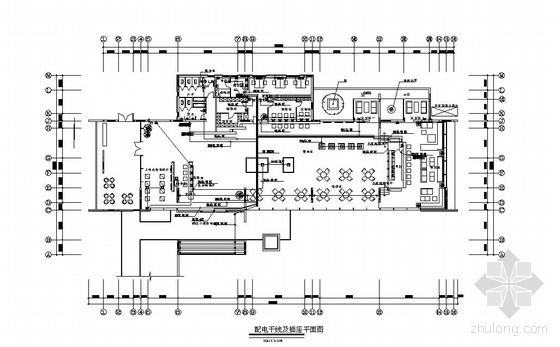 月子中心施工图免费资料下载-某售楼中心强电施工图