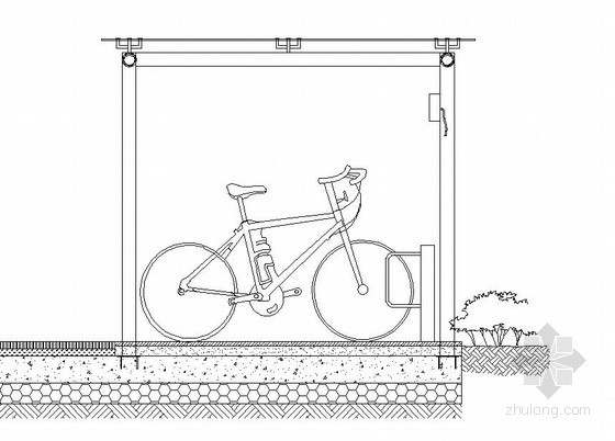 cad自行车停车场资料下载-自行车停车场施工大样