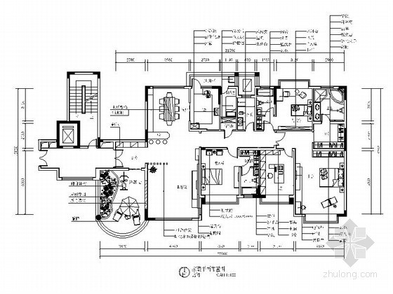 家居设计效果图及材料注释资料下载-[湖南]现代超大四居家居设计装修图（含效果）