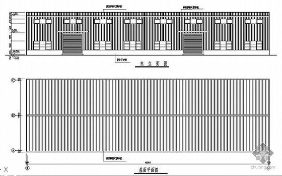 20米跨屋架资料下载-某14米跨轻钢厂房结构设计图