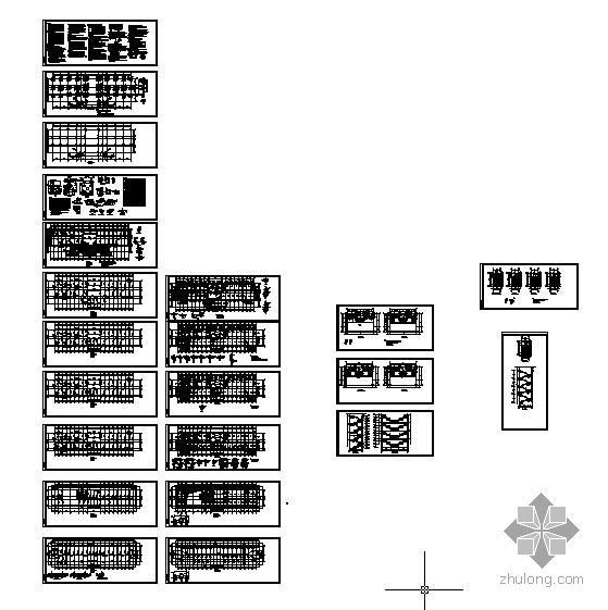 五层框架办公楼建筑设计资料下载-某五层框架办公楼结构图