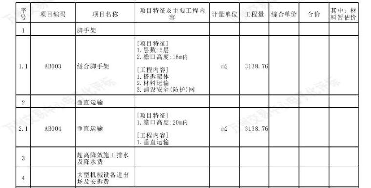 坂田第二初级中学资料下载-[重庆]初级中学学生宿舍预算书（清单、图纸、招标文件）