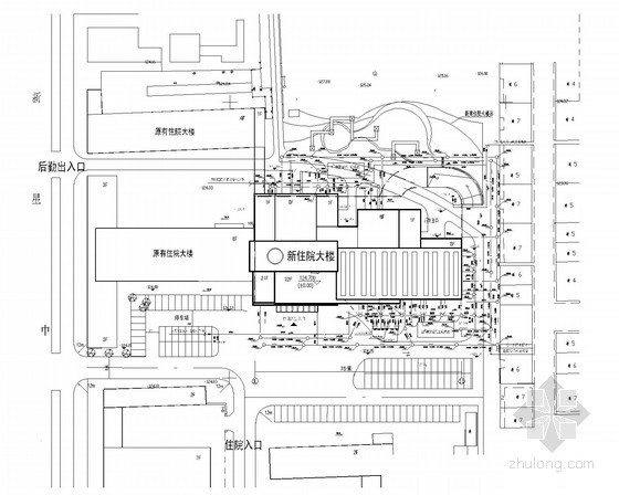 医院住院大楼建筑图纸资料下载-[湖南]中心医院住院大楼给排水施工图