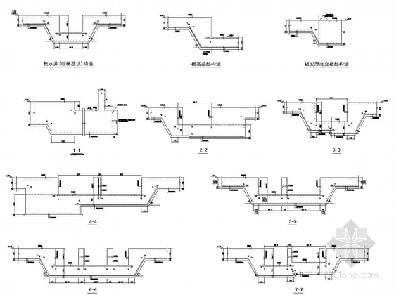 [商业中心]23层框筒高层及框剪多层结构施工图-基础详图