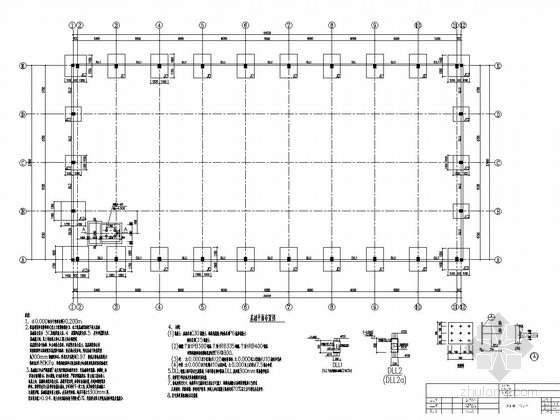 27米钢屋架cad施工图资料下载-[湖南]27米跨现浇钢筋混凝土排架结构工厂车间结构施工图