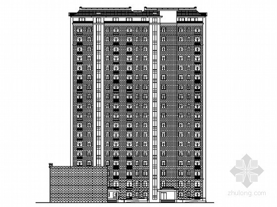 一梯三户十八层资料下载-[潍坊市]某现代小区1号十八层住宅楼建筑施工图（含节能设计）