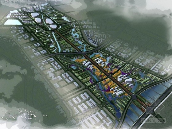 CAD景观校园公园资料下载-[天津]“景观田”校园规划设计方案