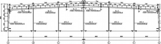 服饰设计工作室施工图资料下载-48米×71米门式刚架服饰厂房结构施工图