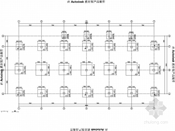 [云南]七栋三层框架旅游综合体商业区结构施工图