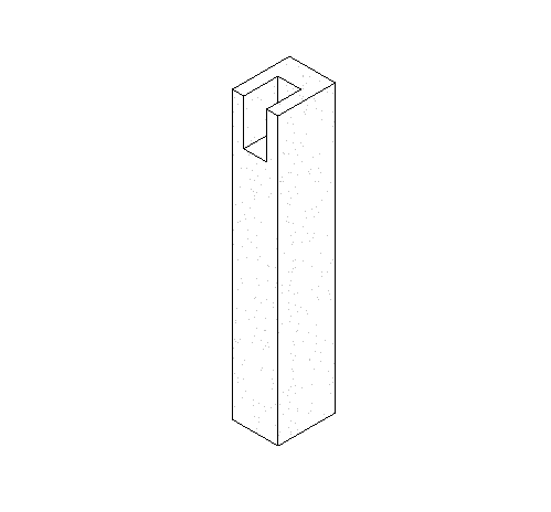 预制矩形混凝土水池资料下载-预制-带矩形叉的承重矩形柱