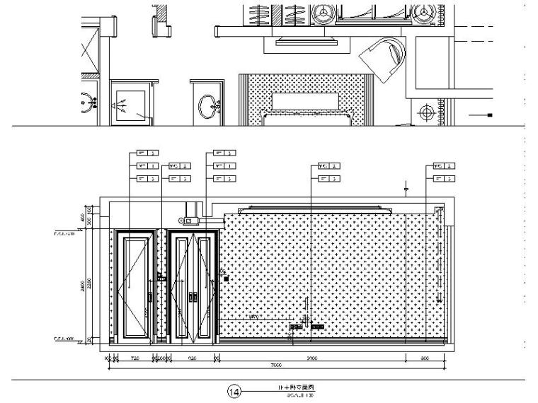 [青岛]某别墅全套室内装修设计施工图-[青岛]某别墅全套室内装修设计立面图