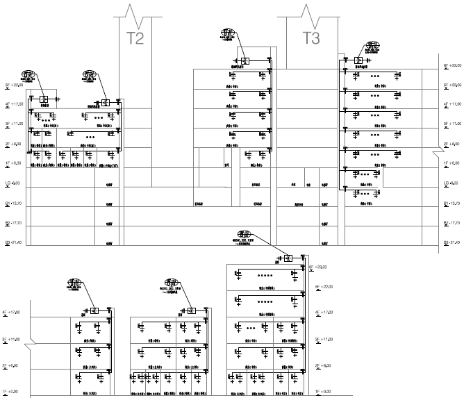 [广东]高层商业综合体暖通空调全系统设计施工图(机房设计)-裙房机械排烟系统图.png