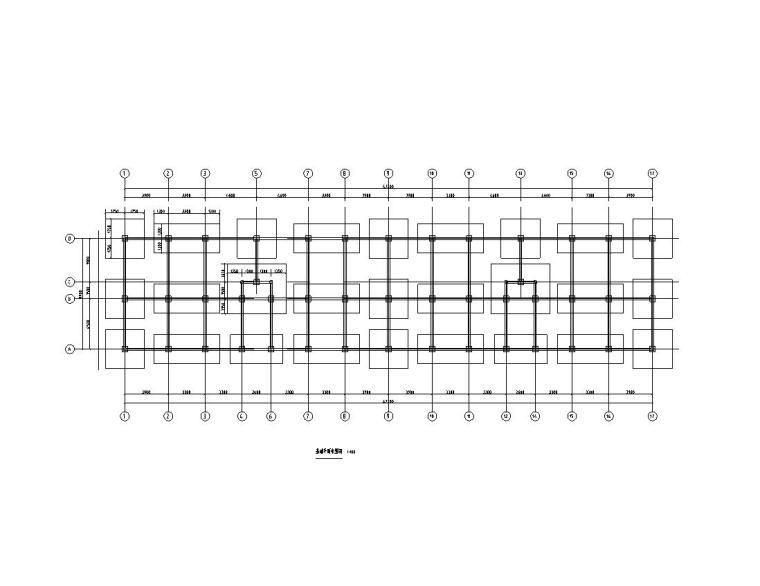 佛山住宅楼建筑图资料下载-某六层框架住宅楼建筑图结构图
