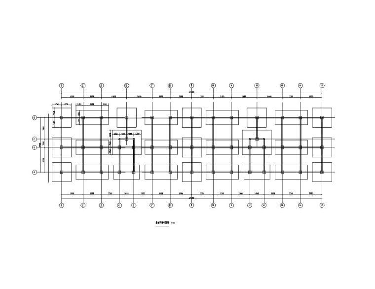 六层总建筑资料下载-某六层框架住宅楼建筑图结构图