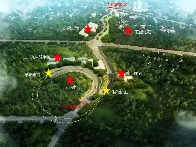 学校标志标线资料下载-重庆首条最魔幻隧道“螺旋式隧道”通车
