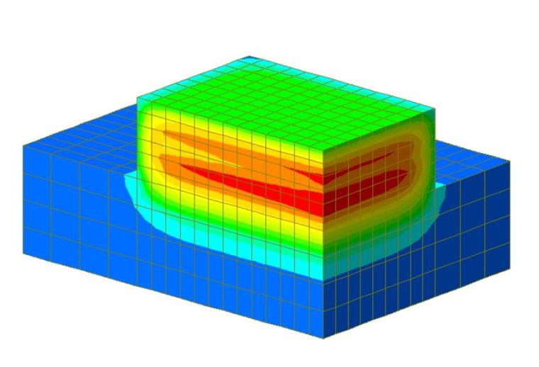 工厂内部3d模型下载资料下载-考虑管冷的水化热分析（含模型、课件）