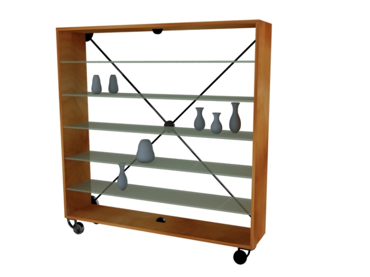 铁皮柜子3d模型资料下载-简单柜子3D模型下载