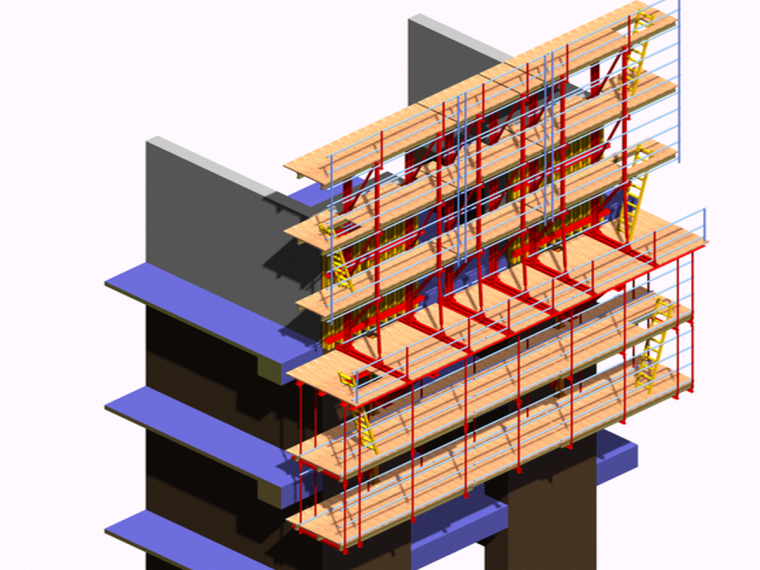 高层建筑液压自爬模模板施工讲解-5核心筒外模