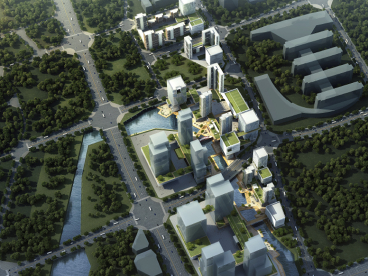 绿色科技洋房区资料下载-[北京]未来科技城居住区建筑方案文本
