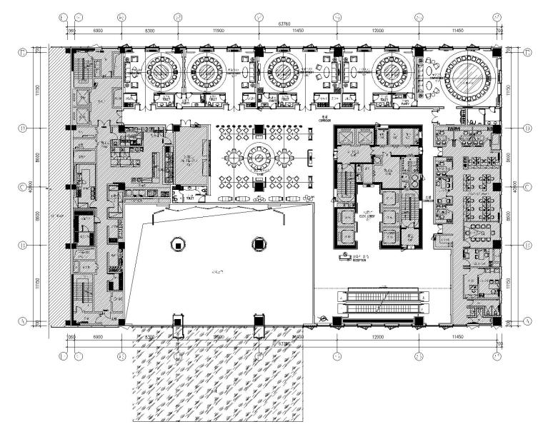 [黑龙江]哈尔滨诺富特酒店施工图+效果图-家