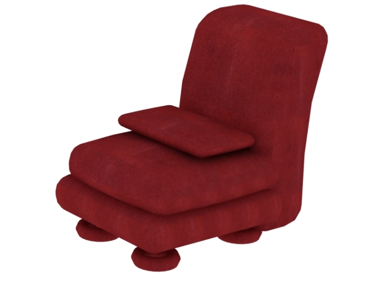沙发躺椅3d模型资料下载-舒适沙发3D模型下载