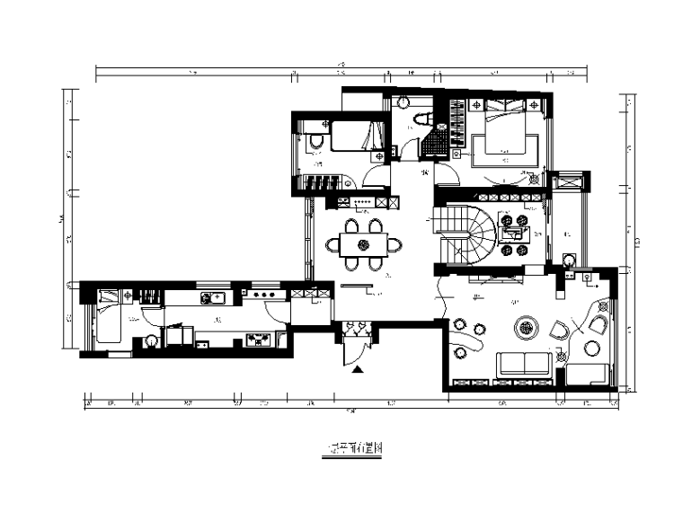 复式楼建筑结构图纸资料下载-完整的现代风格复式楼设计CAD施工图（含效果图）