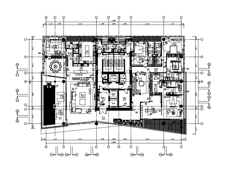 现代风格别墅效果图资料下载-[广东]现代风格别墅大宅CAD施工图（含效果图）
