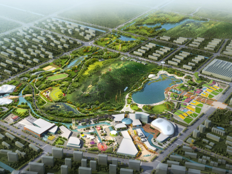 新区开发区的策划资料下载-[江苏]苏州高新区狮山周边公园设计（商业休闲娱乐）