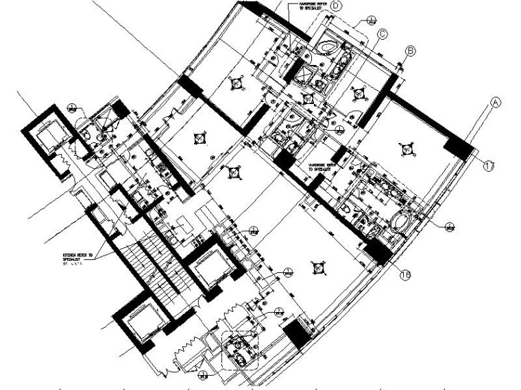 米兰温馨舒适型公寓资料下载-[北京]某温馨舒适高档公寓室内设计施工图