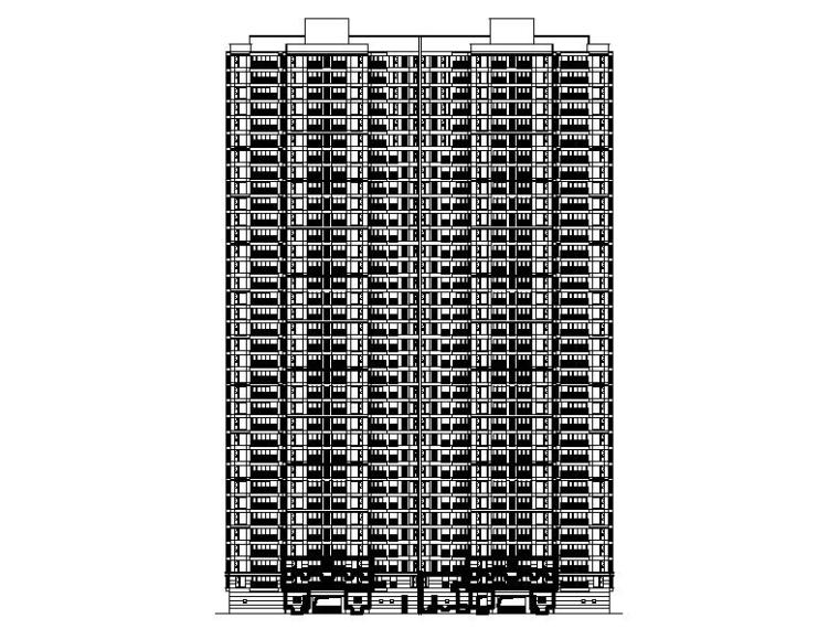 简单住宅楼平立剖面图资料下载-[长沙]知名地产塔式住宅楼建筑平立剖面图（含节能计算书）
