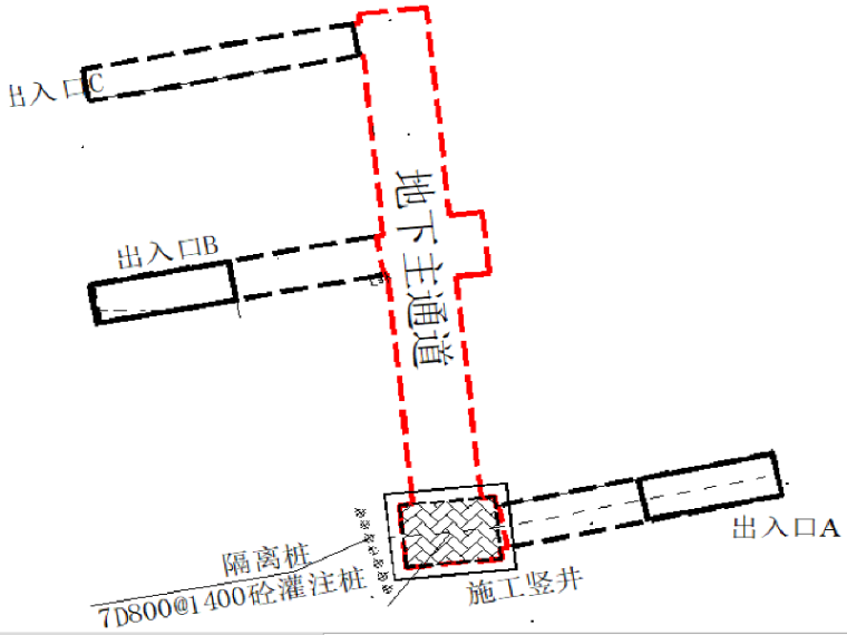 人行通道示意图资料下载-人行地下通道监控量测方案（22页）