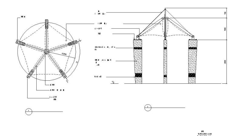 [广东]招商海月花園全套景观施工图设计（包含CAD）-小品设计
