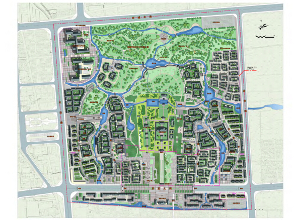 [河南]济水文化特色城市景观设计方案-总平面图