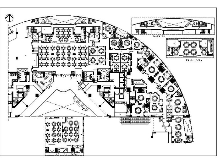 400平米餐饮空间施工图资料下载-[广州]海鲜酒家餐饮空间深化设计施工图