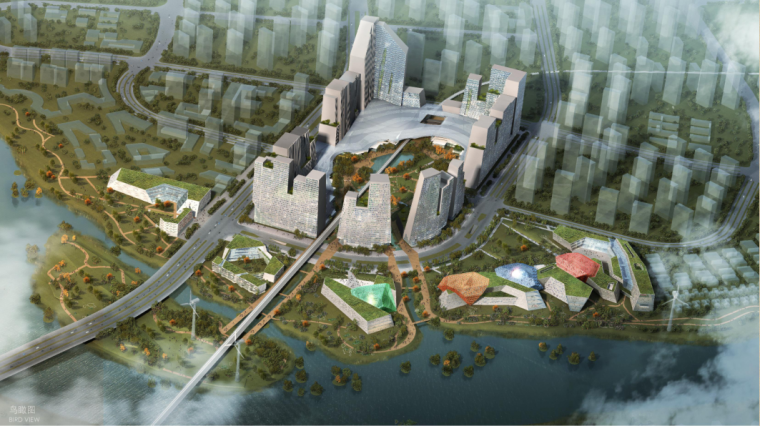 [天津]后现代感紫水晶岩形态生态城城市中心概念设计方案征集-后现代感紫水晶岩形态生态城城市中心概念设计方案征集