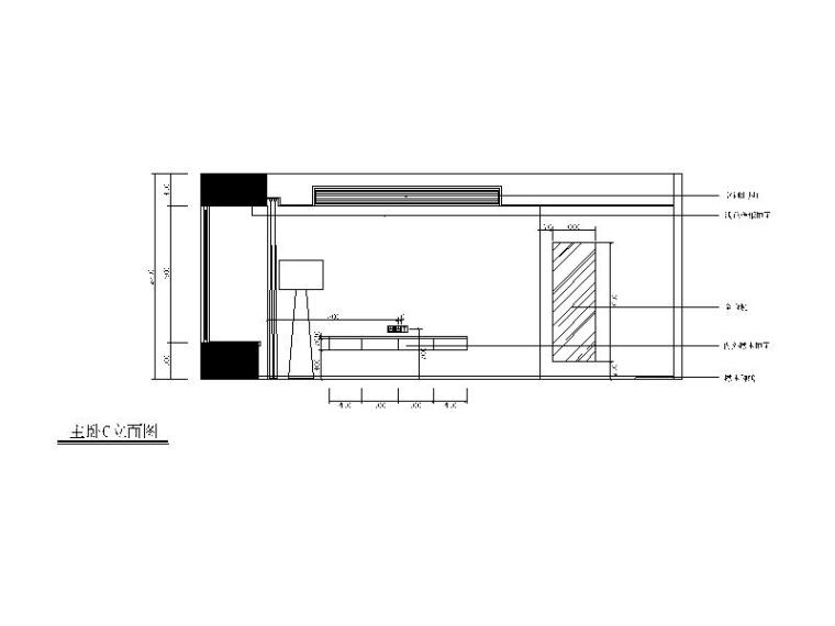 [福建]极简风格样板房设计CAD施工图（含效果图、3D模型）-【福建】极简风格样板房设计CAD施工图（含效果图、3D模型）立面图